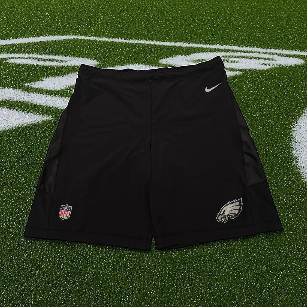 Nike NFL Philadelphia Eagles Shorts Men's Large Black Training‎ Gym Activewear